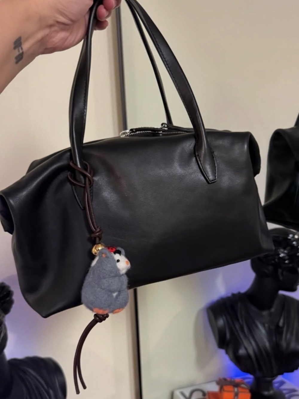 COS MONTMARTRE BOWLING BAG - LEATHER